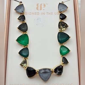 Bomb Party JEWEL CANDY BR37033 "Marzipan Drip" Moss And Marble Bracelet